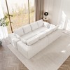 WJSHome 134 Inch Modular Cloud Couch, Boneless Sectional Couches for Living Room, Deep Seat Corduroy Fabric No Assembly Required Sleeper Sofa - 3 of 4