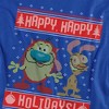 Men's Ren & Stimpy Happy Happy Holidays Ugly Christmas Sweater T-Shirt - 2 of 4