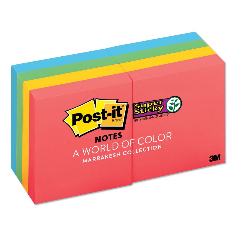 Post-it Pads in Marrakesh Colors 2 x 2 90-Sheet 8/Pack 6228SSAN, 2 of 10