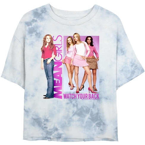 Junior's Women Mean Girls Watch Your Back Movie Poster Crop T-Shirt - image 1 of 4