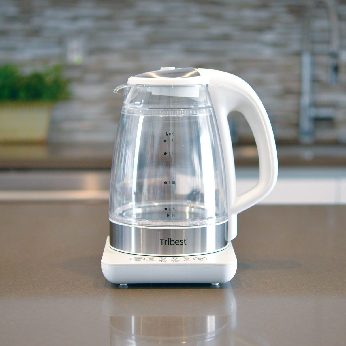 Tribest Raw Tea Kettle Glass Electric Brewing System – White - thumbnail 2