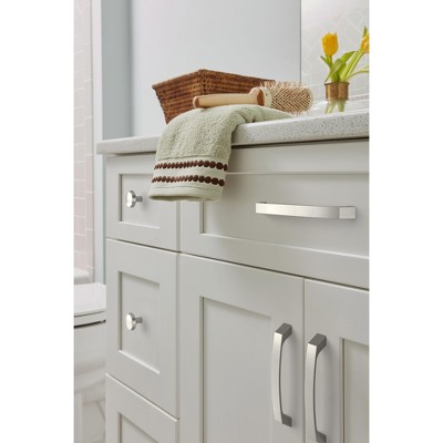 Satin Nickel Brushed Modern Cabinet Drawer Pull with Mounting Hardware