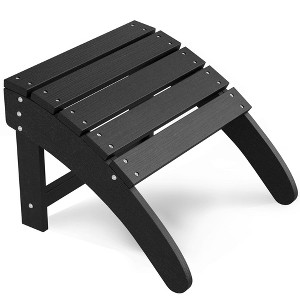 TROPOW Ottoman for Adirondack Chair, HDPE Adirondack Ottoman Footrest, Weather Resistance Outdoor Footstool for Outside Porch Pool - 1 of 4