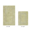 Lux Premium 100% Cotton Tufted Solid Reversible 2 Piece Bath Rug Set – Ultra-Soft, Water-Absorbent, Durable, Machine Washable Bathroom Rug - 2 of 4