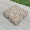 Little Arrow Design Co rayleigh feathers brown Outdoor Floor Cushion - Deny Designs - 2 of 2