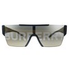 Burberry BE 4291 3001/G Unisex Rectangle Sunglasses Black 38mm - 2 of 3
