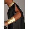HalloweenCostumes.com Women's Queen of the Cursed Costume | Golden Royal Ruler Outfit with Bra, Skirt, and Headpiece - 3 of 4