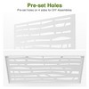 Wooakway 72"H 47"W Outdoor Metal Garden Trellis Privacy Screen Lattice Panel Indoor Room Divider - 4 of 4