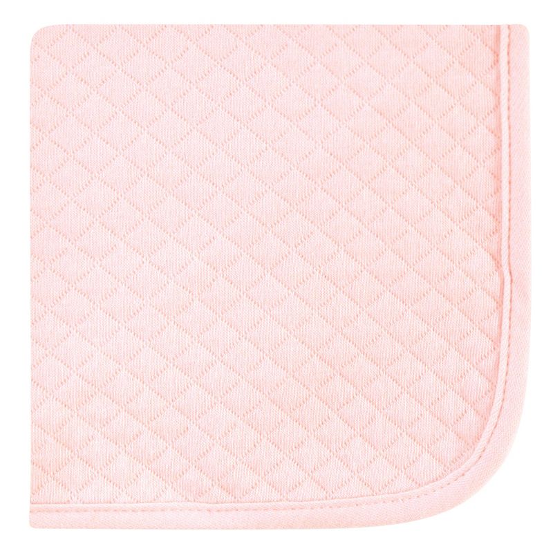 Hudson Baby Infant Girl Quilted Cotton Washcloths, Girl Forest, One Size, 4 of 9