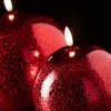 7"H & 5.5"H Sullivans Christmas Red LED Ball Candle Set of 2, Indoor Christmas Decor - 2 of 4