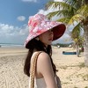 Anna-Kaci 2-in-1 Women's Floral & Solid Double-Sided Bucket Hat - 3 of 4