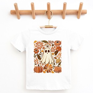 Ghost Floral Collage - Youth Short Sleeve Graphic T-Shirt and Toddler Short Sleeve Graphic T-Shirt - 1 of 4