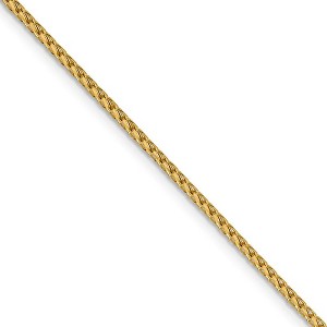 Black Bow Jewelry 1.6mm 14k Yellow Gold Diamond Cut Open Franco Chain Necklace - 1 of 4