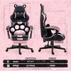 Kumasinova Cute Cat Gaming Chair,Ergonomic Office Chair with Removable Ears,Cat Paw Lumbar Cushion for Girl Teen,Desk Chair Comfy for Home Office - 4 of 4