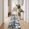 Indoor Washable Area Rugs Soft Low Pile Non Slip Floor Mat Thin Modern Abstract Printed Floor Carpet for Living Room Bedroom - 2 of 4