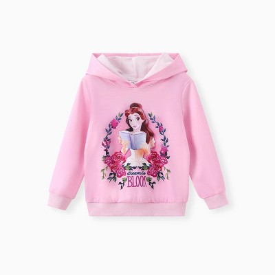 Disney Princess Toddler Girls Belle/Moana/Ariel 1pc Hoodie Sweatshirt