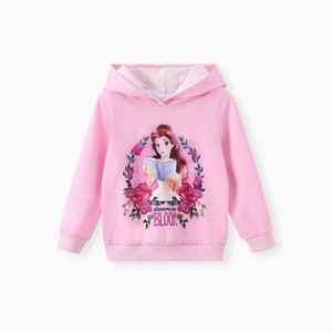 Disney Princess Toddler Girls Belle/Moana/Ariel 1pc Hoodie Sweatshirt - 1 of 4