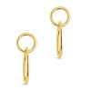 SHINE by Sterling Forever Sterling Silver Simple Interlocking Circle Dangle Earrings - Gold - 3 of 3
