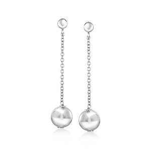 Ross-Simons Italian Sterling Silver Bead Drop Earrings - 1 of 3