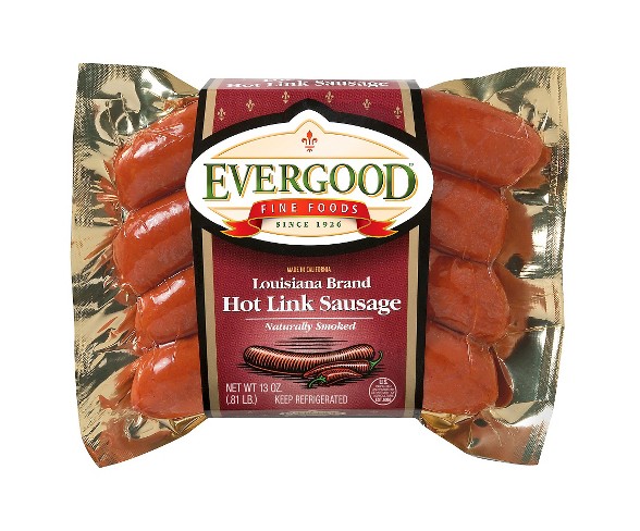 Evergood Fine Foods Louisiana Brand Hot Link - 4ct/13oz