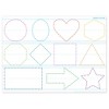 Ashley Productions® Smart Poly® PosterMat Pals™ Space Savers, 13" x 9-1/2", Shapes Tracing, Pack of 10 - 2 of 2