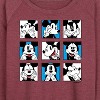 Women's - Disney - Mickey Grid Lightweight French Terry Wide Neck Long Sleeve Shirt - 2 of 4