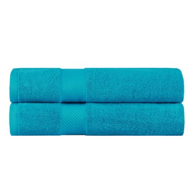 Luxury Cotton Solid Medium Weight Bath Towel Set by Blue Nile Mills