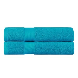 Luxury Cotton Solid Medium Weight Bath Towel Set by Blue Nile Mills - 1 of 4
