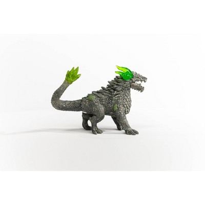 Gray and Green Stone Dragon Action Figure Toy Set