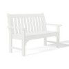 WestinTrends Malibu Outdoor 2-Person All-Weather HDPE Front Porch Garden Bench - 4 of 4