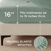 Cotton Sheets Set, Blend from Linen Cotton Bedsheets, GentleSoft™ & Breathable Bedsheets with 16 Inches Pocket, Gifts for All Seasons - 4 of 4