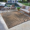 Gertmenian Paseo Paume Palm Leaf Rectangle Woven Indoor/Outdoor Accent Rug Brown: Fade-Resistant, Polypropylene - 4 of 4