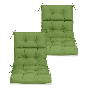 2 Pcs Set High Back Patio Chair Cushions, Tufted Rocking Chair Cushions - 1 of 4