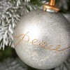 Joy Peace Finial Ornament Multicolor 5.5"H Glass Set of 2 - 2 of 2