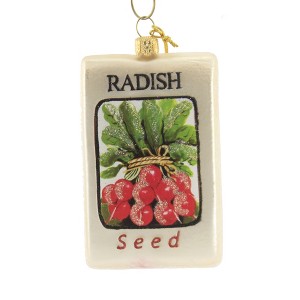 3.5 Inch Vegetable Seed Packet Radish Carrot Cucumber Tree Ornaments - 1 of 3