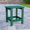 Emma and Oliver Indoor/Outdoor Polyresin Adirondack Side Table for Porch, Patio, or Sunroom - 2 of 4