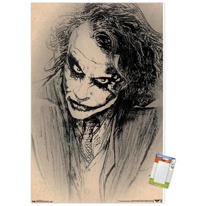 Trends International DC Comics Movie - The Dark Knight - The Joker - Sketch Unframed Wall Poster Prints - 1 of 4