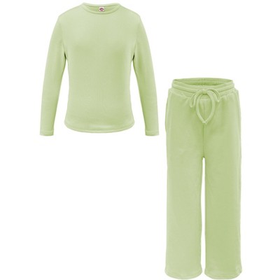 Girl's Long Sleeve Long Pants Sweatshirt Sets