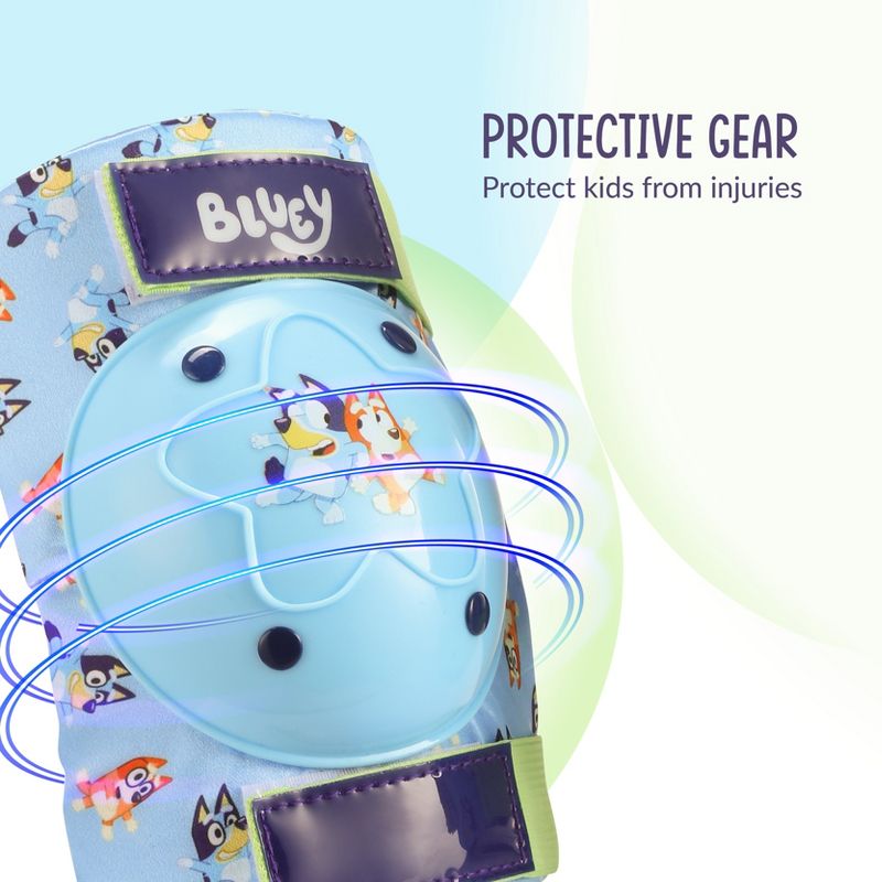 Bluey Elbow and Knee Pads for Kids Protective and Comfortable Outdoor Gear Set for Ages 3+, 3 of 7