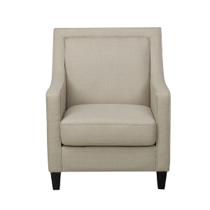 Harris Upholstered Chair with Piping Tan - John Boyd Designs