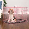 FDW 18-48in Dog Crates for Dogs Folding Mental Wire Crates Dog Kennels Pet Crate with Removable Tray and Handle - 2 of 4