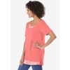 Woman Within Plus Size Layered-Look Print Tunic - 4 of 4