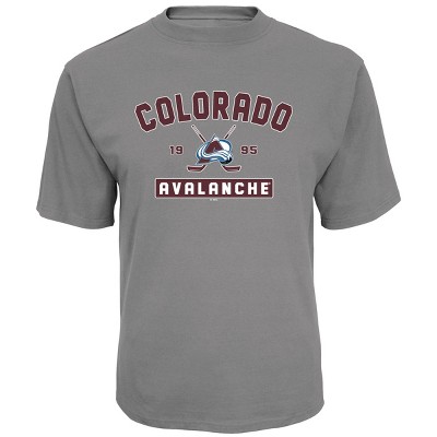 NHL Colorado Avalanche Men's Center Ice Gray T-Shirt M