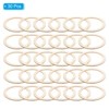 Unique Bargains Unfinished DIY Craft Ornaments Macrame Decoration Wooden Rings 30 Pcs - 3 of 4