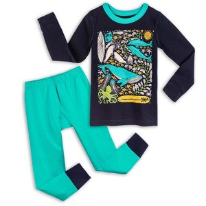 Mightly Toddler Fair Trade 100% Organic Cotton Tight Fit Pajama Set - 1 of 4