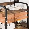 Garvee Large Printer Stand with Power Outlets and USB Ports, Printer Table with Shelf, 4 Tier Rolling Printer Stand for Home Office - 4 of 4