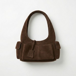 Alilang Women's Faux Leather Shoulder Bag with Curved Silhouette