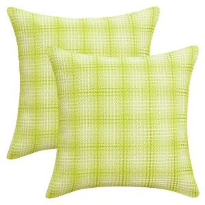 REGALWOVEN Plaid Decorative Check Soft Throw Pillow Covers  2 Pcs - 1 of 4