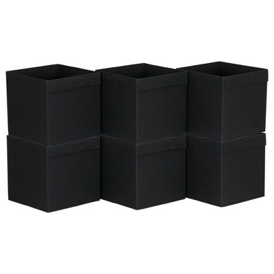 Foldable Storage Cubes, Set of 6 Bins for Cube Organizer Shelves