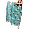 LA LEELA Women's Swimwear Cover up Wrap Sarong Wraps Long Beachwear Swimsuit Vacation Skirts One Size Yellow, Leaf - 4 of 4